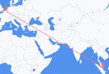 出发地 马来西亚出发地 新山目的地 比利时布鲁塞尔的航班