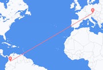 Flyreiser fra Neiva, Huila, Colombia til Linz, Østerrike