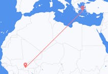 Flights from Bobo-Dioulasso, Burkina Faso to Mykonos, Greece