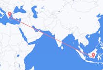 Flyrejser fra Banjarmasin, Indonesien til Athen, Grækenland