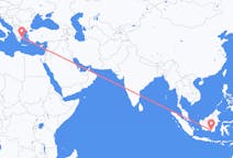 印度尼西亚出发地 馬辰飞往印度尼西亚目的地 雅典的航班