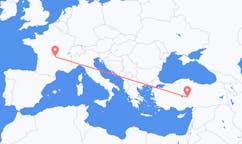 Vluchten van Clermont-Ferrand, Frankrijk naar Nevşehir, Turkije