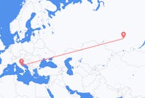 Flights from Krasnoyarsk, Russia to Pescara, Italy