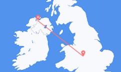 Flyrejser fra Birmingham, England til Derry, Nordirland