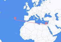 Flyreiser fra Kairo, Egypt til Ponta Delgada, Portugal