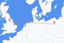 Flyg från Leeds, England till Bydgoszcz, Polen