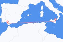 Flights from Jerez de la Frontera, Spain to Catania, Italy