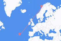 Fly fra Bodø til Ponta Delgada
