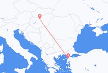 Flüge von der Stadt Budapest in die Stadt Çanakkale