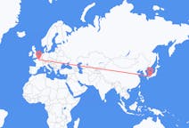 Flights from Takamatsu, Japan to Paris, France