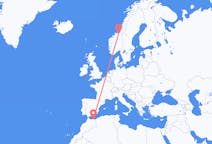 Flights from Nador, Morocco to Trondheim, Norway