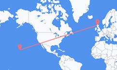 Vluchten van Honolulu, Verenigde Staten naar Inverness, Schotland