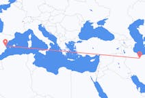 从德黑兰飞往巴倫西亞的航班