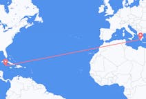 Flyrejser fra Grand Cayman til Kalamata