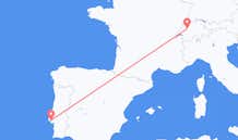 Lennot Bernistä, Sveitsi Lissaboniin, Portugali