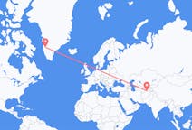 Flyreiser fra Termez, Usbekistan til Kangerlussuaq, Grønland