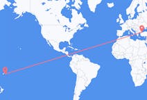 Flyg från Lakeba Island, Fiji till Istanbul, Turkiet