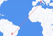Flyreiser fra Presidente Prudente, São Paulo, Brasil til Olbia, Italia