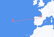 Fly fra Pamplona til Corvo Island