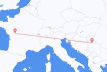 Flyg från Belgrad, Serbien till Poitiers, Frankrike