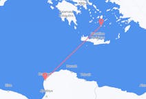 Flights from Benghazi to Santorini