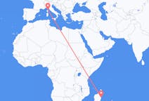Flyrejser fra Toamasina, Madagaskar til Bastia, Frankrig