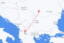 Flights from Ohrid in North Macedonia to Craiova in Romania
