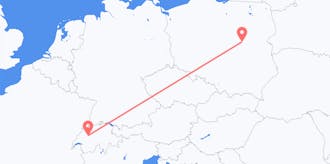 Flyrejser fra Polen til Schweiz