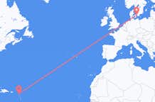 Flights from Antigua to Copenhagen