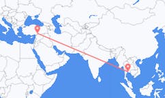 Flyg från Pattaya, Thailand till Gaziantep, Turkiet
