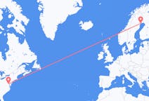Flights from Washington, D. C. , the United States to Luleå, Sweden