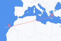 Flyreiser fra Fuerteventura, Spania til Santorini, Hellas