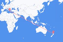Flyg från Tauranga, Nya Zeeland till Zakynthos Island, Grekland