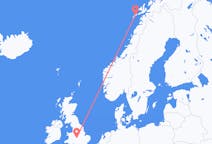 Flyg från Leknes, Norge till birmingham, England