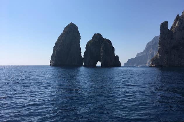 Capri and Blue Grotto by Gozzo Boat and Anacapri from Naples