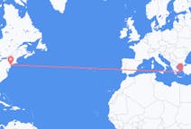 Flights from New York to Mykonos