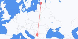 Flights from Latvia to North Macedonia