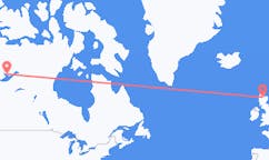 Flug frá Yellowknife, Kanada til Inverness, Skotlandi