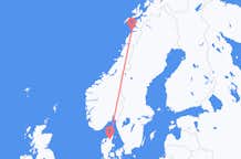 Voli da Bodø, Norvegia ad Aalborg, Danimarca