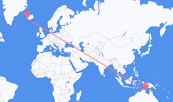 Flights from the city of Nhulunbuy, Australia to the city of Reykjavik, Iceland
