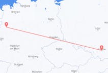 Vluchten van Krakau, Polen naar Munster, Duitsland