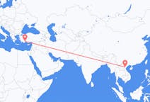 Vluchten van Thanh Hoa (provincie), Vietnam naar Antalya, Turkije
