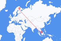 Flyg från Kuching, Malaysia till Kuusamo, Finland