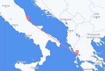 이탈리아 페스카라에서 출발해 그리스 프레베자에게(으)로 가는 항공편