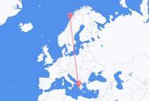Flyg från Bodø, Norge till Zakynthos Island, Grekland