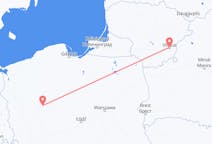 Flights from Vilnius in Lithuania to Poznań in Poland