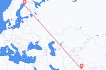 Flyg från Gwalior, Indien till Uleåborg, Finland