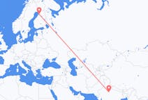 Flights from Gwalior, India to Oulu, Finland
