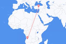 Flyg från Huambo, Angola till Nevsehir, Turkiet