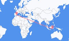 인도네시아 마카사르에서 출발해 스페인 무르시아로(으)로 가는 항공편